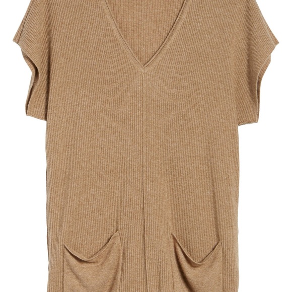 Tommy Bahama Cascade Rib Tunic In Camel Heather Size Small Petite - Picture 6 of 7